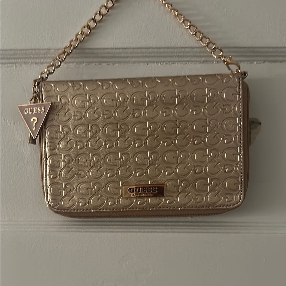 GUESS Gold Embossed Women's Bag